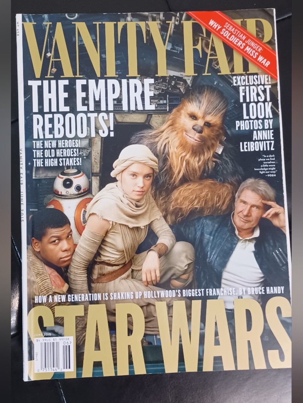 Vanity Fair Magazine Cover with BB-8  .June 2015.Good Condition